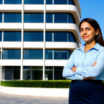 **

"A professional Latina architect in a modern, fully-clothed business casual outfit, standing in front of a blueprint of a sustainable building design in Barcelona, Spain. Safe for work, appropriate content, perfect anatomy, natural proportions, professional, family-friendly, well-formed hands, proper finger count, natural body proportions."

**